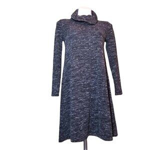 Banana Republic Cowl Neck Smokey Knit Sweater Dress Womens Gray Size XS p NWT